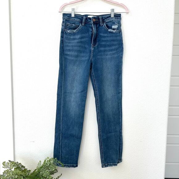 Vervet Denim - Vervet by Flying Monkey High-Rise Straight Leg Jeans - Size 28